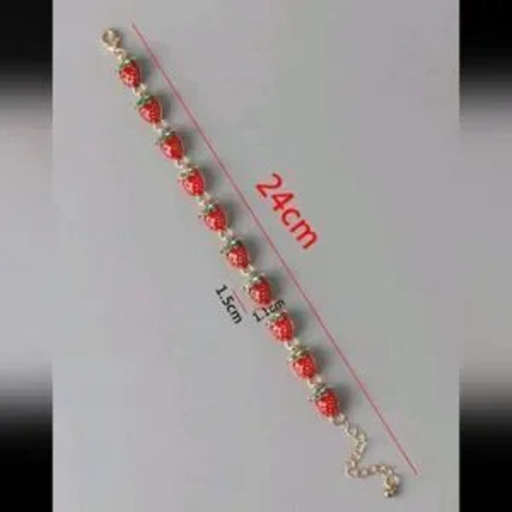 Strawberry Charm Bracelet